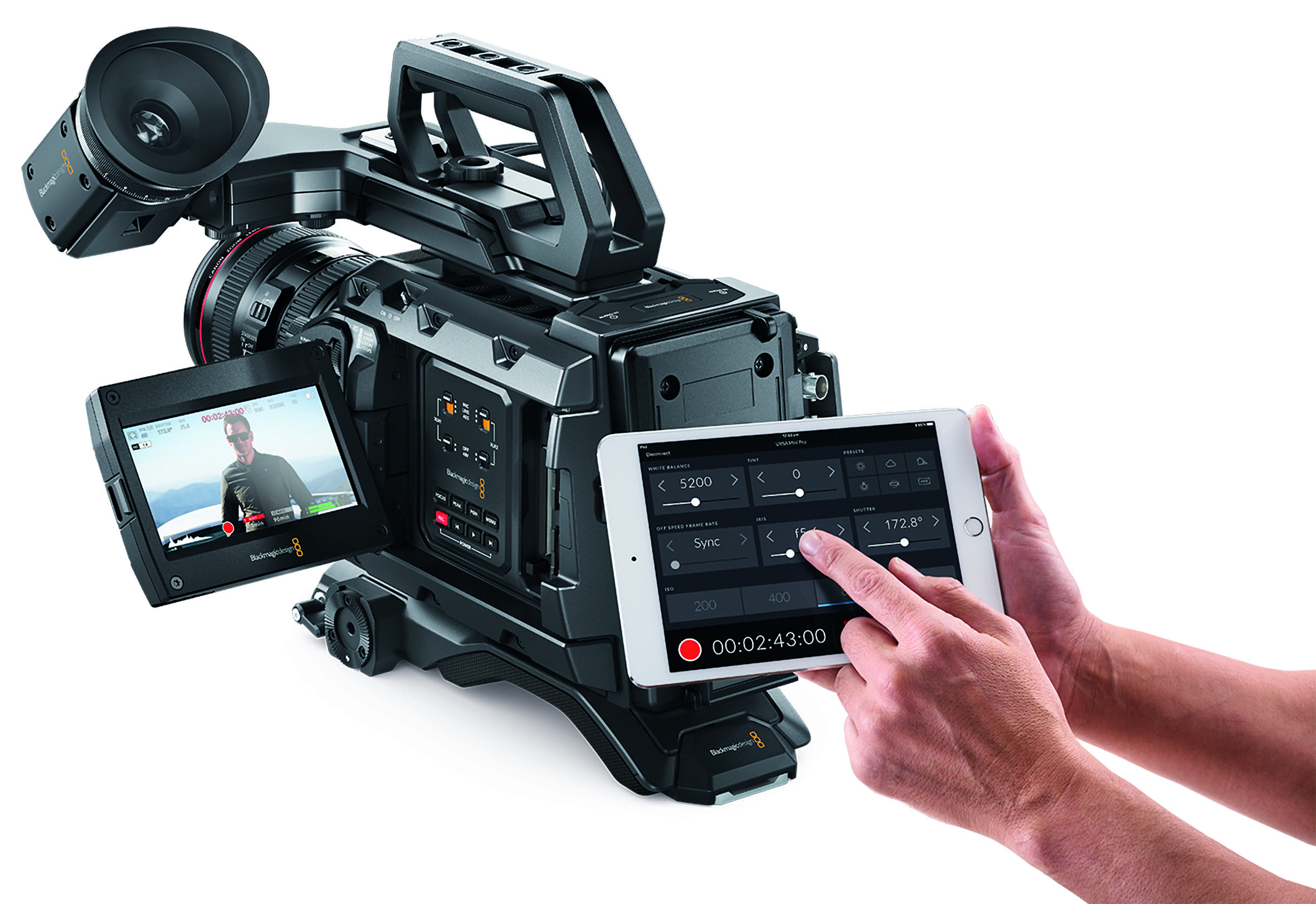 ursaminiprorear3qtripad digital production Auch eine Fernsteuerung per Bluetooth mit Tablet oder Smartphone ist angekündigt.