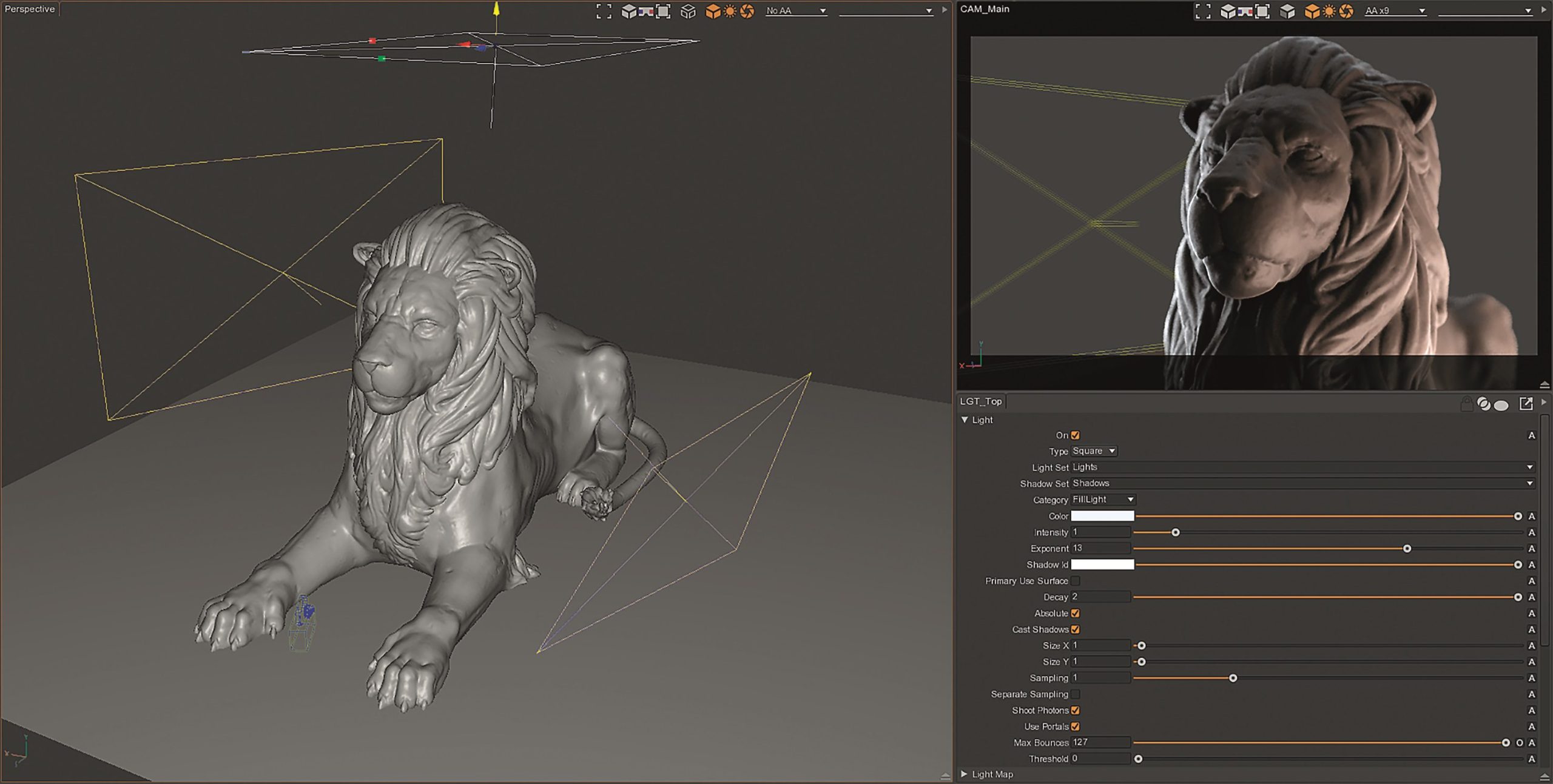 sglightpreviewpreview digital production Durch die interaktive Vorschau lassen sich Lichtanpassungen noch einfacher und vor allem intuitiver durchführen.