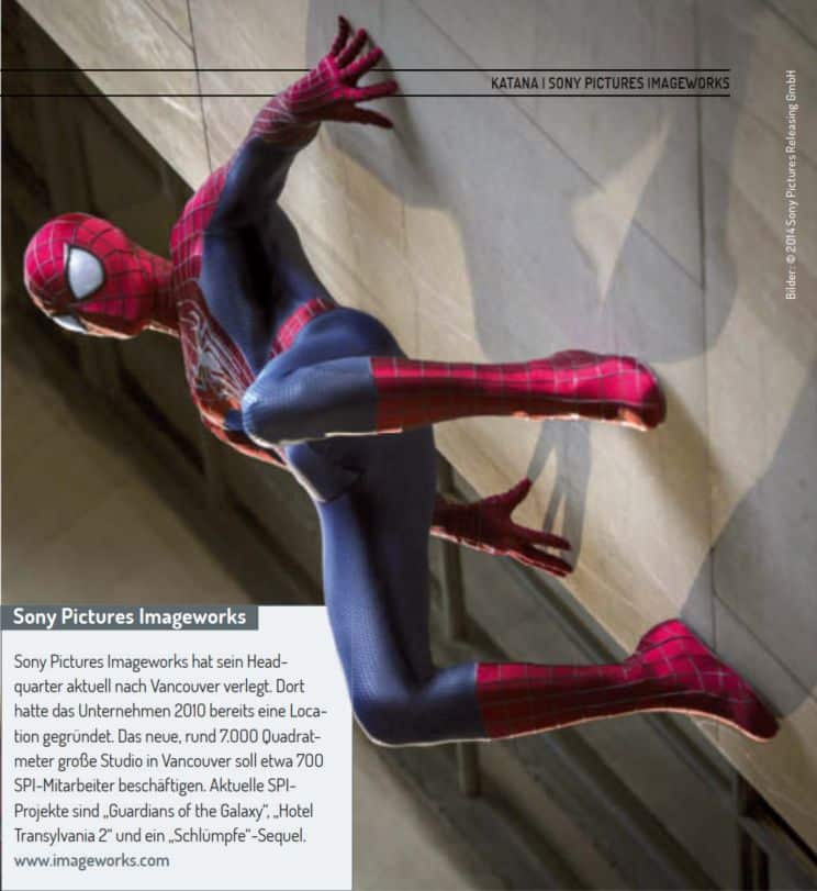 the amazing spiderman 2005 digital production
